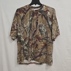 Outfitters Ridge Fusion 3-D Mens 3XL Camo Short Sleeve Tee Pocket
